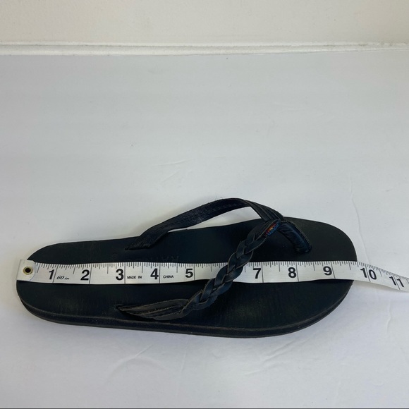 Rainbows Flirty Braidy Leather Flip Flop 6.5 - Picture 6 of 9